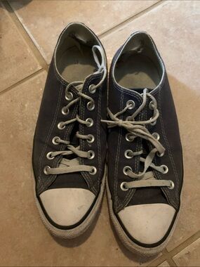 Converse Canvas Low-Top Sneakers with White Toe